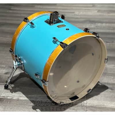 Yamaha Stage Custom Birch Bass Drum 18x15 Matte Surf Green image 2