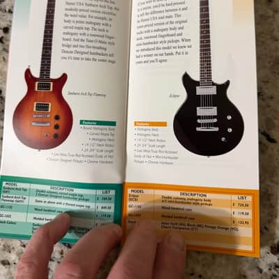 Hamer Price List 1998 standard studio artist eclipse phantom custom Mirage special cruise Bass  Californian Diablo Daytona Duo Tone chaparral 12 string image 9