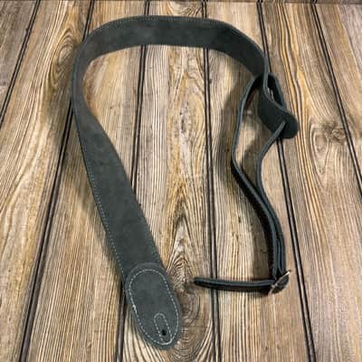 Fender Custom Shop Guitar Bass Strap Black Leather 2" Strat Tele image 3
