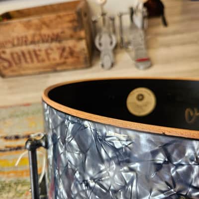 Bucks County Drum Co. 14x7" Relic Series Mahogany Snare in Charcoal Pearl image 14