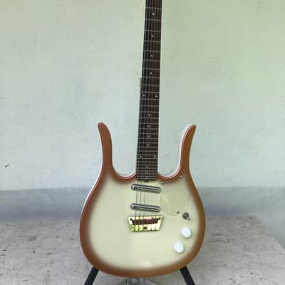 Rare Jerry Jones Guitarlin Danelectro 1990's - Copperburst image 3