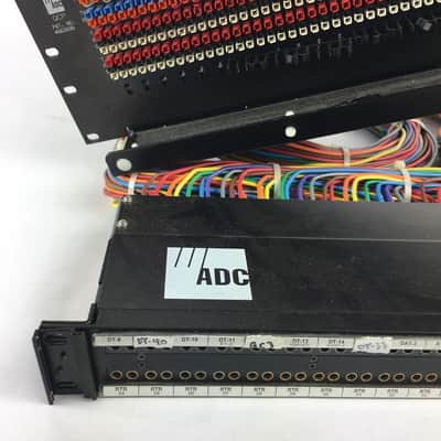 ADC 96 Bantam TT patchbay connected to ADC UP-96NMKII PPC RACKMOUNT PATCHBAY image 2