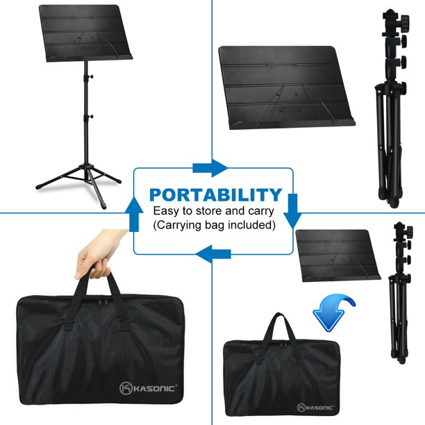 OEM Portable Music Stand, With Carrying Bag and Music Sheet Clip Holder photo 3