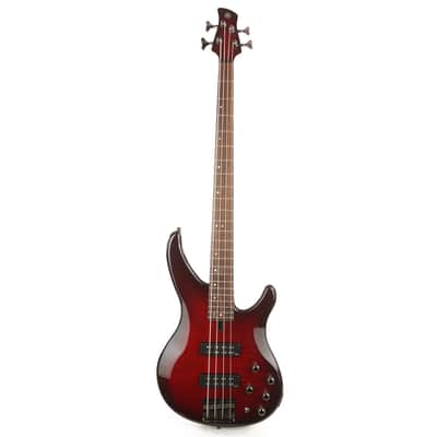 Yamaha TRBX604FM Bass Dark Red Burst Used image 2