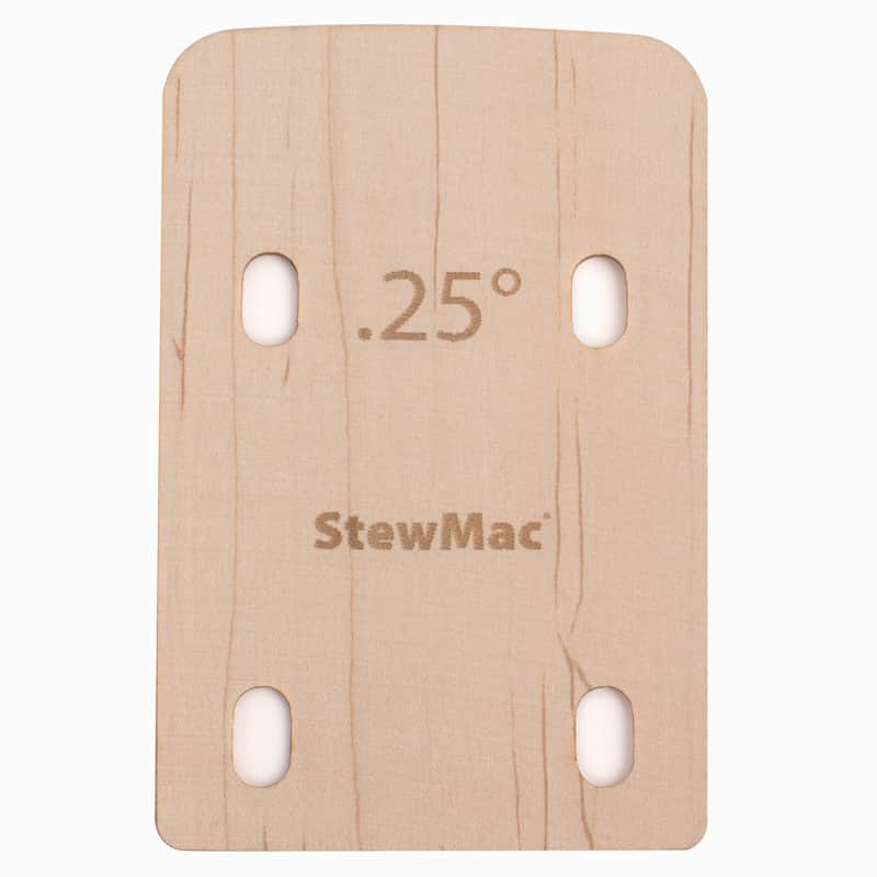 StewMac Neck Shim for Bass, Shaped, 0.25 degree image 1