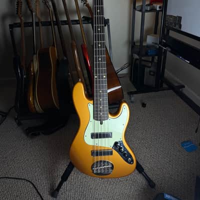 Lakland Skyline J-Sonic 5-String Aztec Gold Bass Guitar image 1