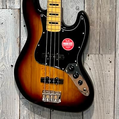 Squier Classic Vibe '70s Jazz Bass  3-Color Sunburst, Super Kool Fender J-Bass In Stock Ships Ultra Fast ! image 2
