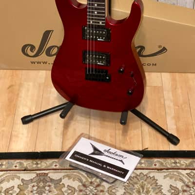 Jackson JS Series JS12 Dinky with Amaranth Fretboard 2023 Metallic Red, It's a Rocking Machine ! image 10