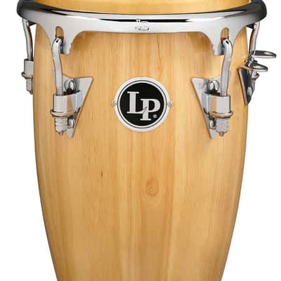 Latin Percussion Junior Conga CCII 8" and 9" Set - Natural Chrome with Double Stand (LP-JRX-AW) image 3