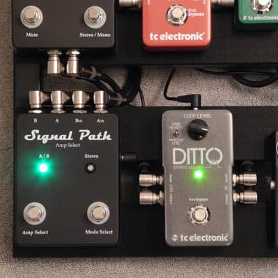 A/B Amp Select Pedal for use with TC Ditto, BOSS, or similar Recording Looper image 5