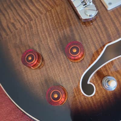 PRS SE Hollowbody II Piezo - Black Gold Burst image 5