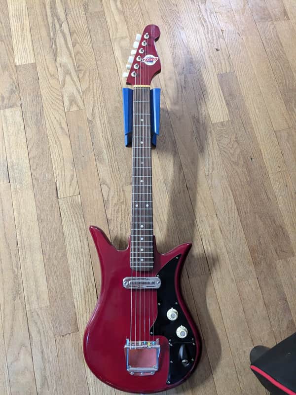 Teisco Tulip 60s - Red/sunburst image 1