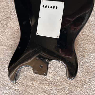 Fender Squier Strat SE Loaded Guitar Body Stratocaster 2000s - Black image 3