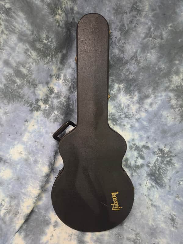 Vintage 1973 Gibson ES335 330 345 Black RED Plush Hard Shell Electric Guitar Case #3 image 1