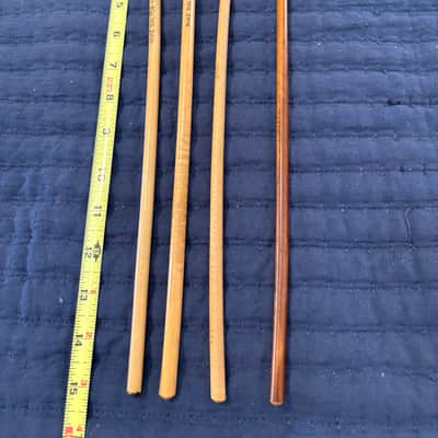 3 Mike Balter 61R Mushroom Head Series Yarn Wound Marimba Mallets w/ Rattan Handles & 1 Vic Firth image 3