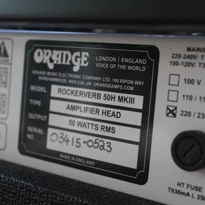 ORANGE "Rockerverb 50 MK III Head" image 10