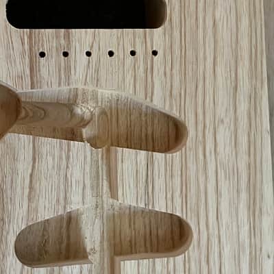 Fender American Reissue style 70s Stratocaster guitar body unfinished ash image 2
