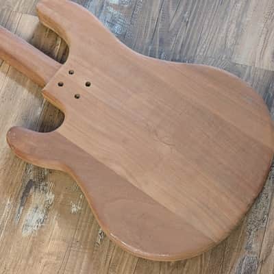 Unbranded Solid Mahogany Bass Guitar Body Neck Blank Project Unfinished image 15