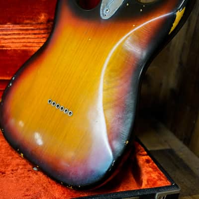 Fender Stratocaster 1977 Sunburst Modified Super Strat HHH Kahler w/ OHSC image 13