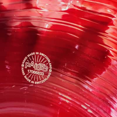 Paiste 24" Color Sound 900 Series Mega Ride Cymbal 2017 - Present - Red image 2