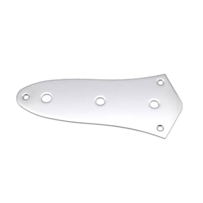 KD By AxLabs Steel J-Bass Style Control Plate, 3-Hole Mount - Satin Chrome image 1