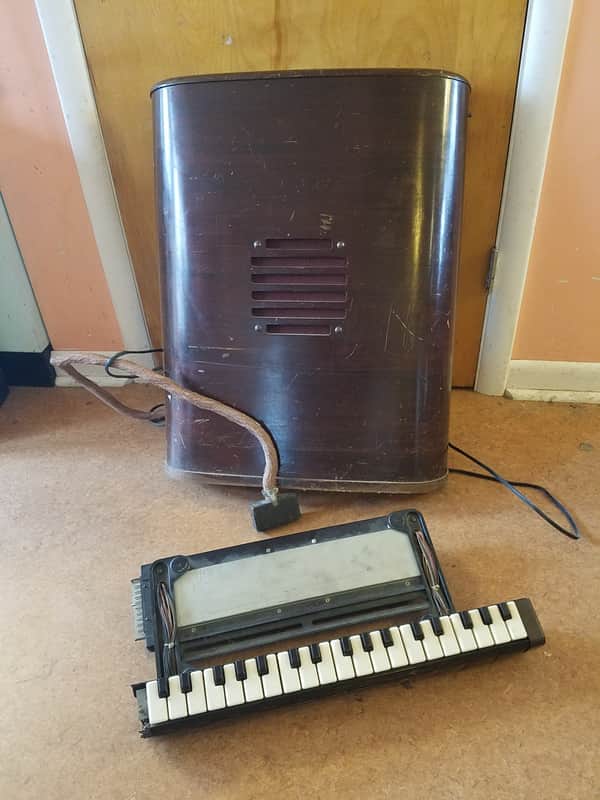 Hammond Solovox Keyboard And Tone Cabinet Synthesizer  1950s Dark Wood image 1