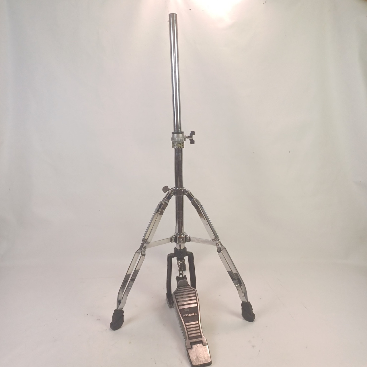 Premier Double-Braced Hi-Hat Cymbal Stand Tripod Base Yamaha Vintage 80s Japan — main photograph