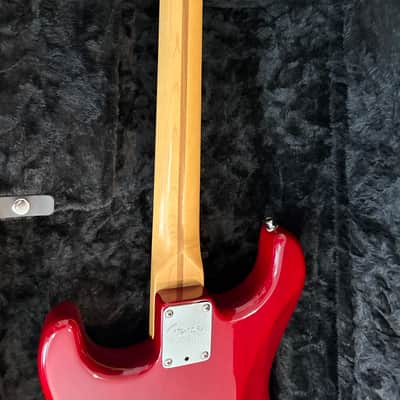 Fender American Deluxe Stratocaster with Rosewood Fretboard 2002 - 2003 - Aged Cherry Burst image 11