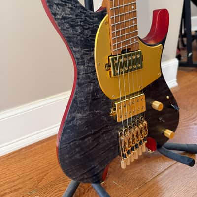 Ibanez MGFM10-OBL Manuel Gardner Fernandes Signature Quest 2024 - Present - Obsidian Black Low Gloss image 3