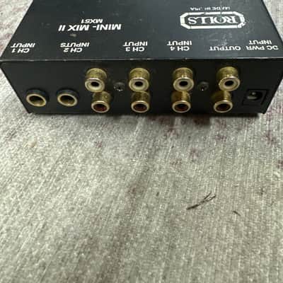 Rolls MX51S MiniMix II Stereo Line Mixer 2020s - Black image 3