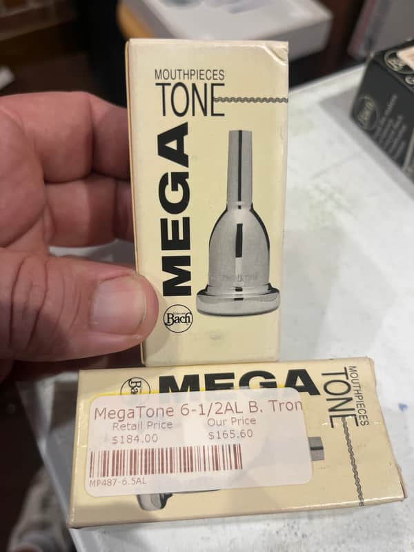 Bach K3506HAL Megatone Small ShankTrombone Mouthpiece - 6-1/2AL Cup 2010s - Silver-Plated image 1