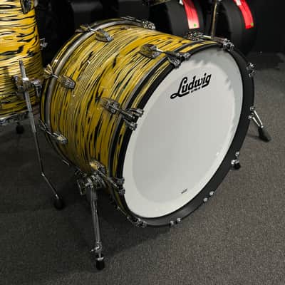 Ludwig Classic Maple FAB 13/16/22" Drum Set Kit in Lemon Oyster from NAMM image 6