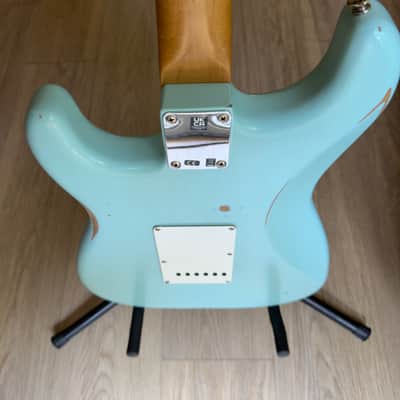Fender CME Road Worn '60s Stratocaster Daphne Blue - Relic w/CS pickups and Case 7.67lbs image 14