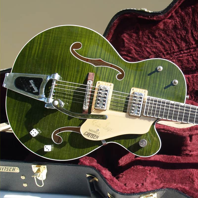 Gretsch 6120-SSUGR (SSU) Brian Setzer Signature 2011 Green Tiger