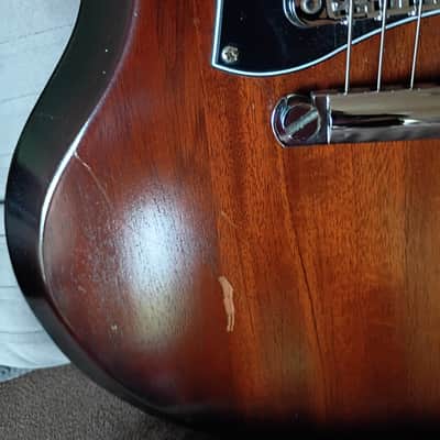 2013 GIBSON SG '50S TRIBUTE PROTOTYPE P90 SOAPBARS ONLY MADE 1YR OUT OF PRODUCTION Kickin SG Walnut brownburst image 12