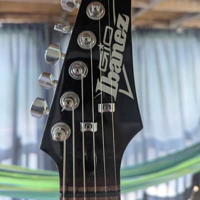 Ibanez GRX70QA-TEB Gio 2016 - Present - Transparent Emerald Burst with custom pickups image 2