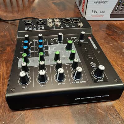 Harbinger LV8 8-Channel Analog Mixer with Bluetooth - Black image 3