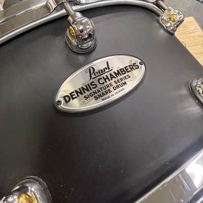 Pearl DC1465S/C Dennis Chambers 14x6.5" Signature Snare Drum 2023 - Present - Matte Black with Chrome Hardware image 6