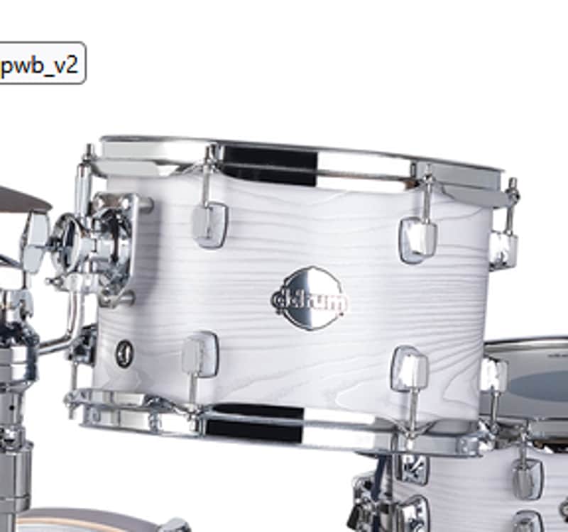 DDRUM Dominion Birch 7x10 Paper White Rack Tom  DM B TT 7x10 PWB NEW image 1