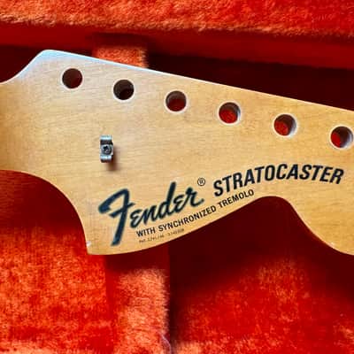 1968 Fender Stratocaster Neck – Original Nitro, A-Width, Rosewood Veneer, Original Frets, rare image 2