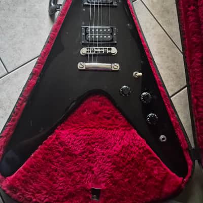 1983 Gibson Flying V I with Stop Bar Tailpiece and Offset Knobs 1981-1988 - Ebony image 2