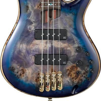 Ibanez SR2600-CBB Premium SR Electric Bass 4-String - Cerulean Blue Burst + Gig Bag image 7