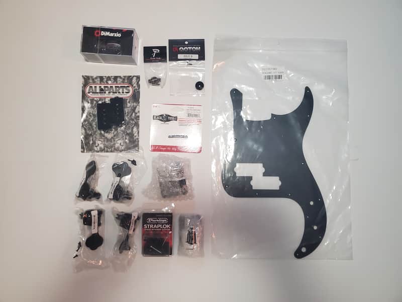 fender Fender MIM  Precision Bass - Parts / Hardware (BLACK) - Bundle - Player Series, Vintera image 1