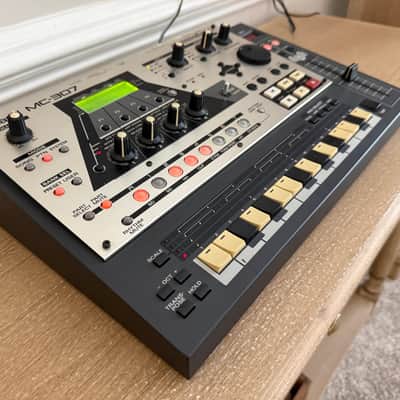 Roland MC-307 Groovebox 2000s - Silver and Black image 2