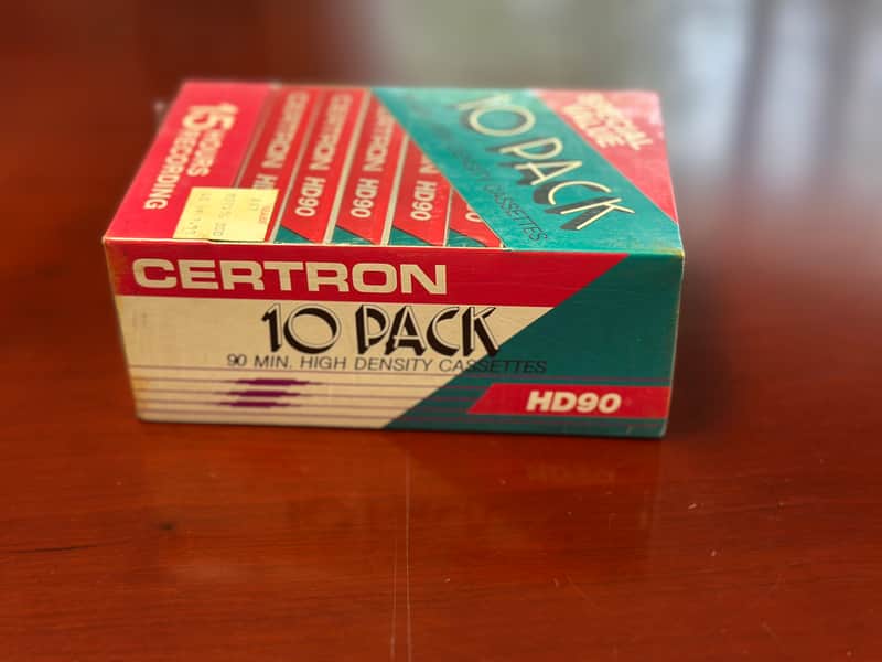 CERTRON HD90 Type I Cassette 10-Pack NOS [[NEVER OPENED]]!!! image 1