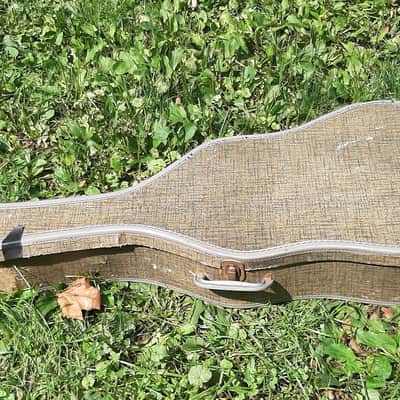 Harmony Stella Tenor Guitar, 1960's, Sunburst, Wavery Tuners, Case image 12