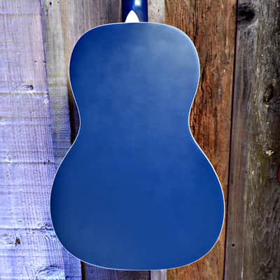 Recording King RPH-R2 Dirty 30s Single 0 Resonator - A/E - Matte Blue w/ Gig Bag image 18