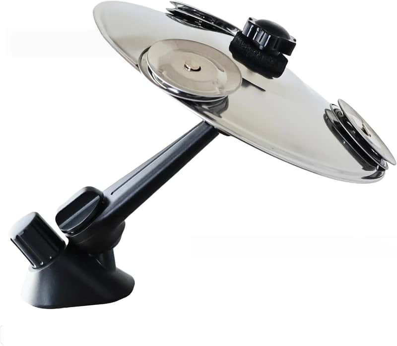 Car Cymbal Air Vent – Mini Car Drum Cymbal for Car Vent, Easy Clip-On Car Crash Cymbal, Perfect for Music Lovers, Make Your Driving More Fun (1, Silver) image 1