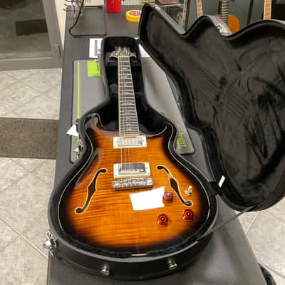 PRS SE Hollowbody II Piezo 2025 - Present - Orange Tiger Smokeburst image 2