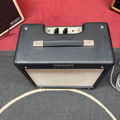 90s Fender Pro Junior Tubecombo 10" Speaker Black Tolex USA image 2